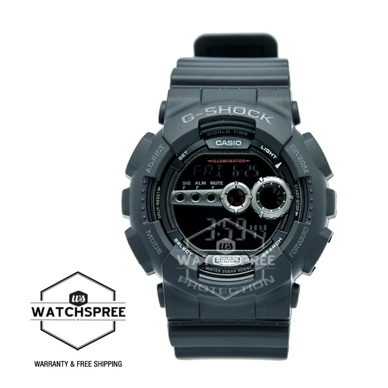 [Watchspree] Casio G-Shock Extra Large Series Black Resin Band Watch GD100-1B GD-100-1B