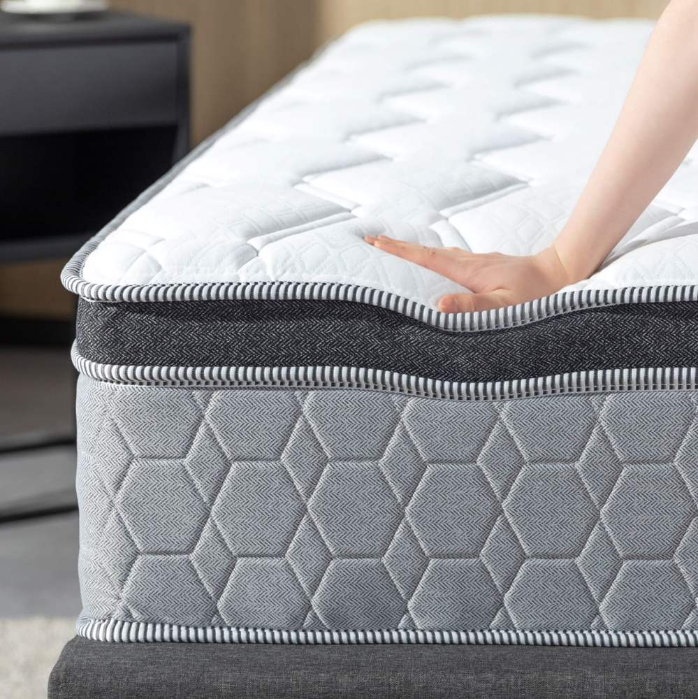 Zinus 30cm Euro Top Latex and Memory Foam Hybrid Pocketed Spring Mattress (12inch) - Single , Super Single , Queen , King size