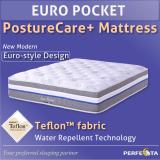 [Bulky] Euro Pocket Posture Care Plus Mattress * 5 Zone Individually Pocketed Spring * Teflon Fabric * Water repellent