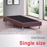 [Bulky] Single Size * Divan Bed Base * Fabric Upholstery * Dark Brown * Metal Legs * Fast Delivery