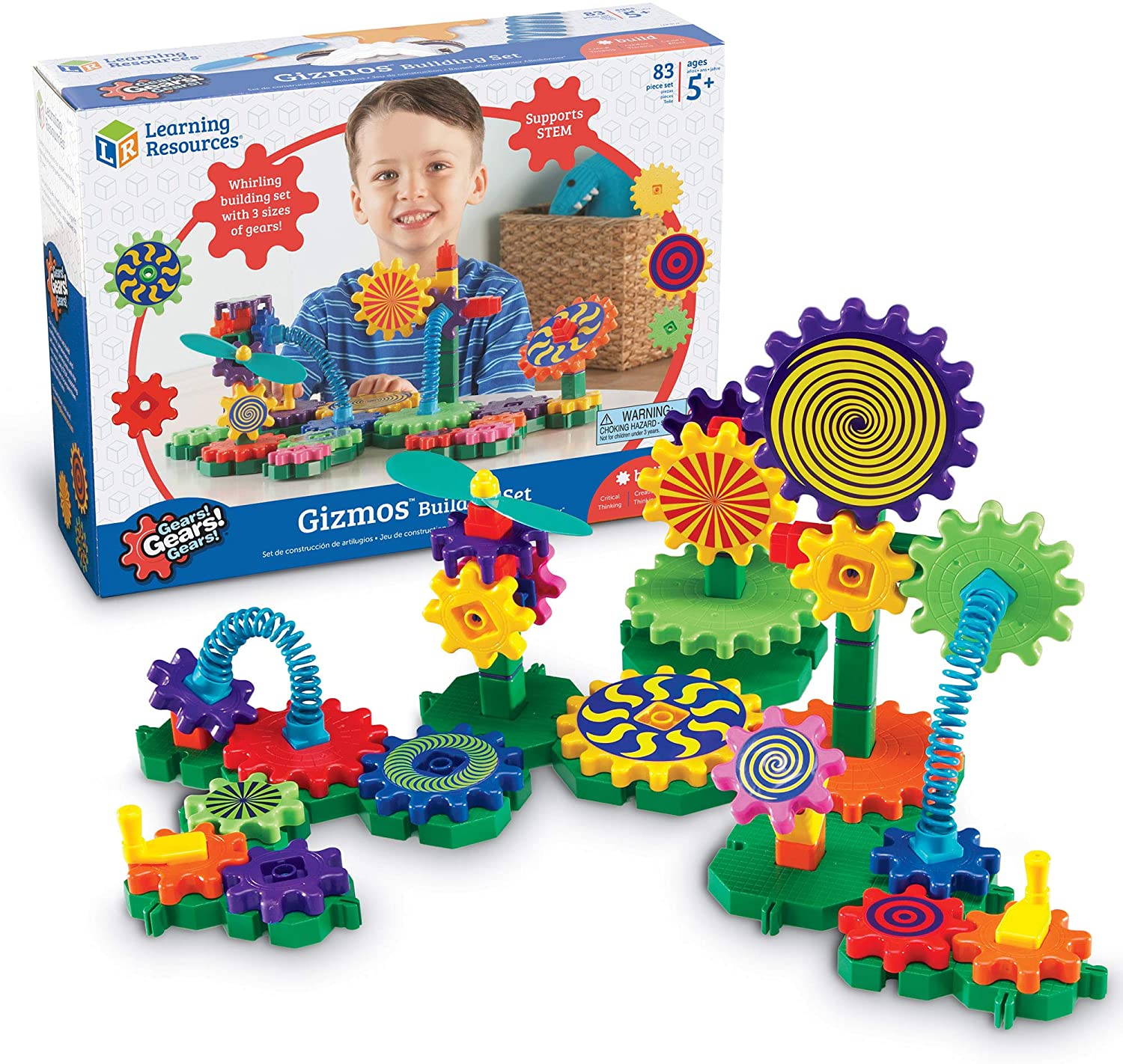 Learning Resources LER9171 Gears! Gears! Gears! Gizmos Building Set