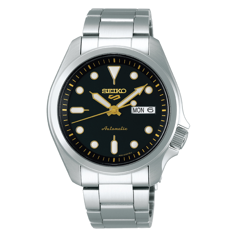 [Watchspree] Seiko 5 Sports Automatic Silver Stainless Steel Band Watch SRPE57K1