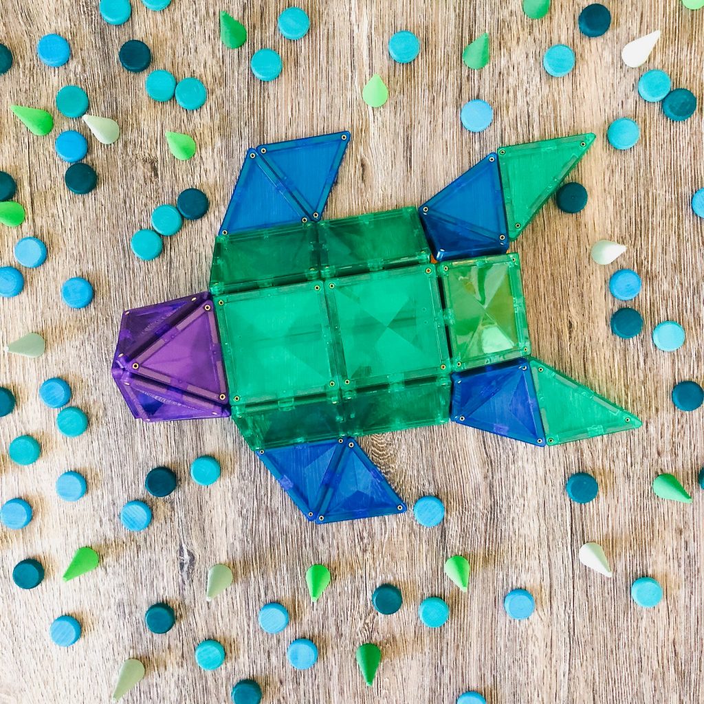 Connetix Tiles | 100 Piece Set | Building Set Magnetic Tiles for open-ended and creative play