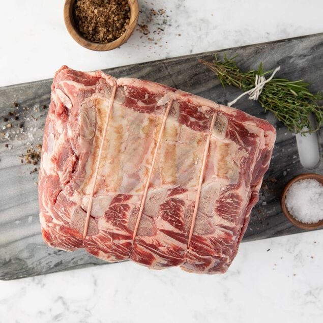 Angus Beef Standing Rib Roast（frozen: 3 Rib Bone In Roast (7 - 8lb avg)）