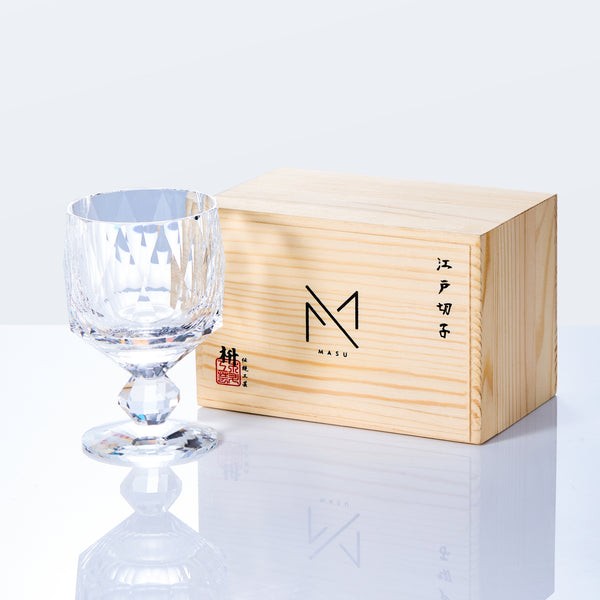 Edo Kiriko Handcrafted Crystal Prism Whisky Glass （Styles: Crystal）