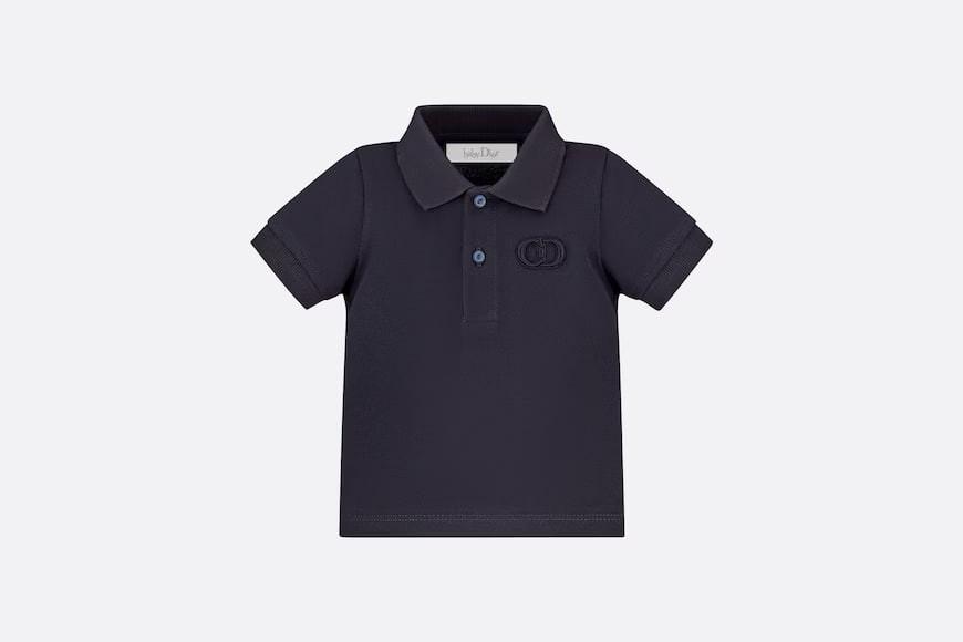 Buy a "CD ICON" POLO shirt.  Navy cotton bead floor cloth.  Numbering: 1SBM43POLE_Y538