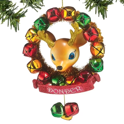 Reindeer Tales  Wreath Ornament Christmas  Christmas Figurine