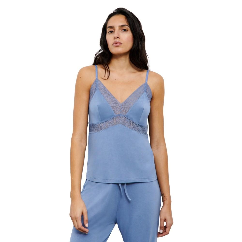 【Jazz】Spaghetti strap top>SM size>Misty blue (NA51_E9)【Femilet】