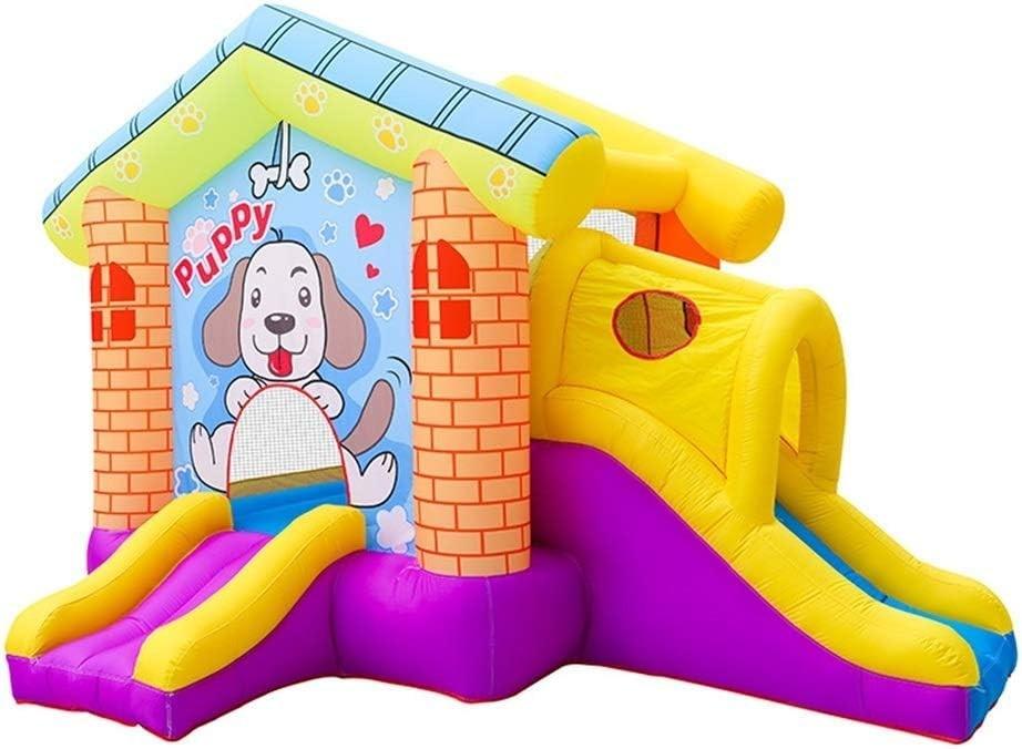 Castle Bouncer with Slide Children's Inflatable Castle Climbing Slide Outdoor Equipment Large Entertainment Equipment Inflatable Bouncy Castle (Orange 330X290X235cm)