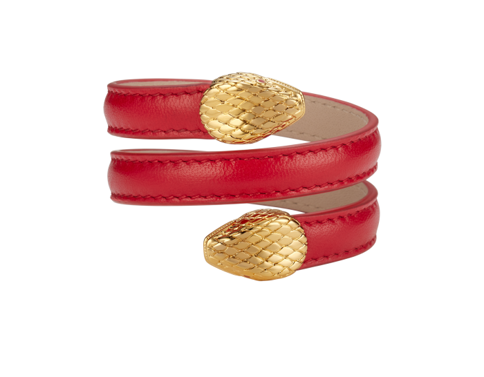 SERPENTI FOREVER LEATHER BRACELET