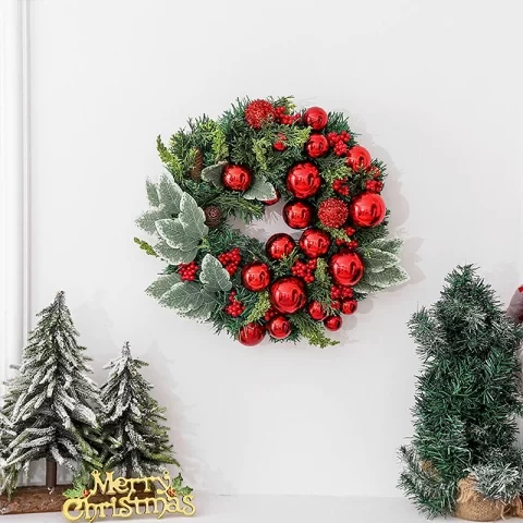 Christmas Wreath, Diameter 37cm, Wall Decoration, Ornament, Christmas Figurine, Christmas Decoration
