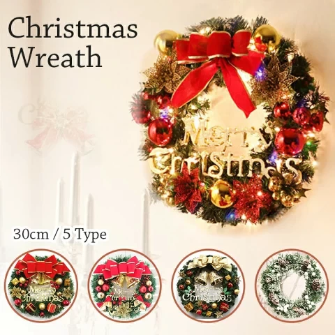 Gardening Wall Decoration Interior Decoration Wreath Artificial Flower Ribbon Large Stylish Cute Cute Object Christmas Miscellaneous Red White White Gold