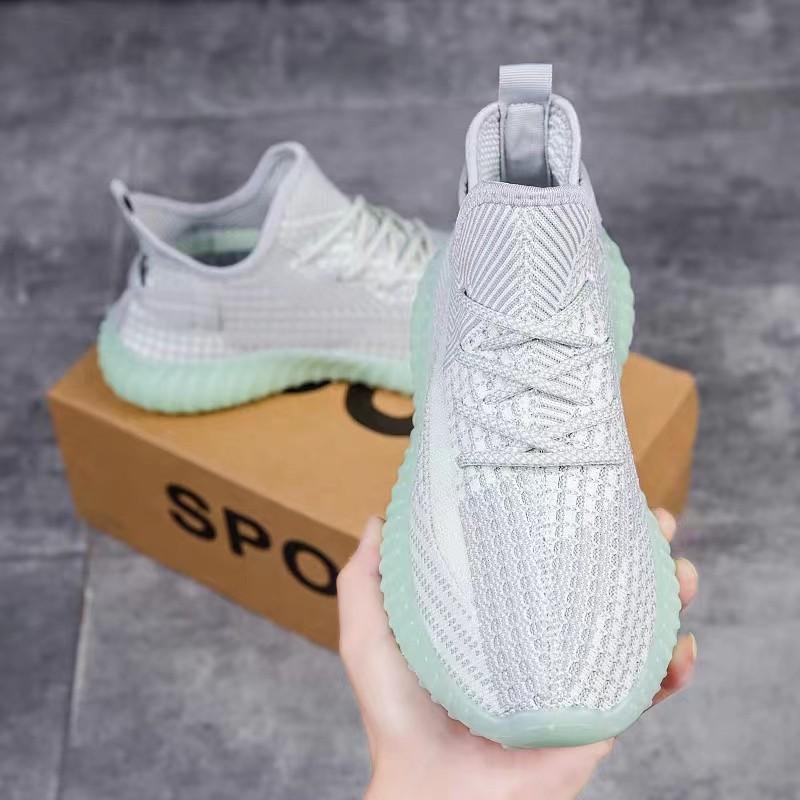 Coconut 350 men's shoes summer mesh flying weaving men's running non-slip sports casual black daddy trendy shoes