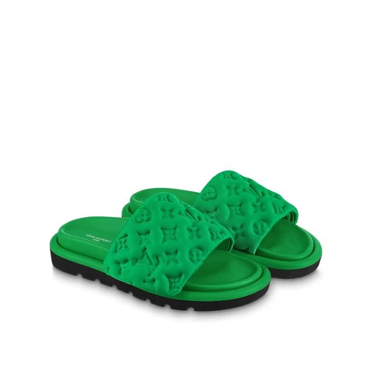 LV Pool Pillow Flat Comfort Mule