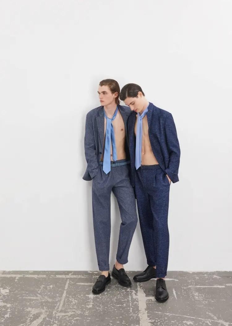 textured single-breasted blazer