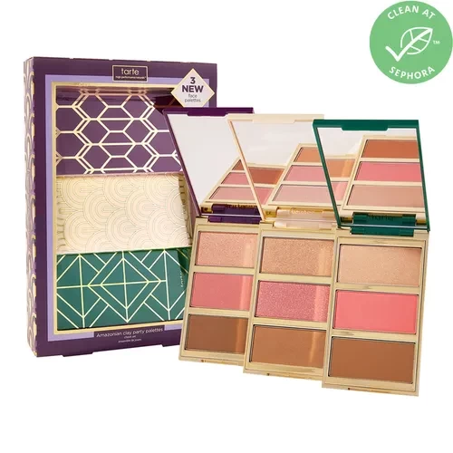SEPHORA EXCLUSIVE TARTE Amazonian Clay Party Palettes Cheek Set (Holiday Limited Edition)
