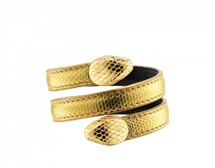 SERPENTI FOREVER LEATHER BRACELET