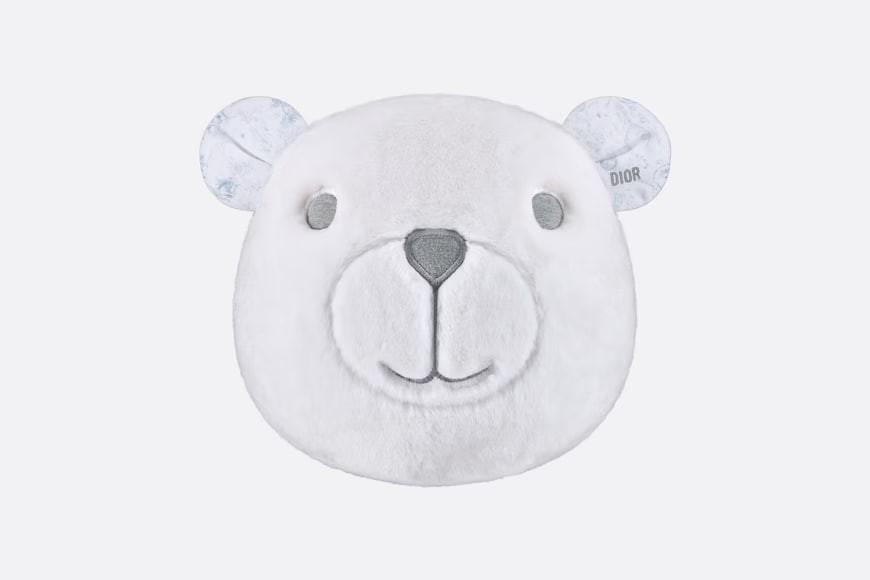 The little bear grunts.  Ivory artificial fur and cotton plain cloth with gray Toile de Jouy printing.  Numbering: PIBPPEL01D_Y001